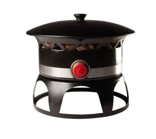 Redwood Dlx Gas Firepit w/Lid